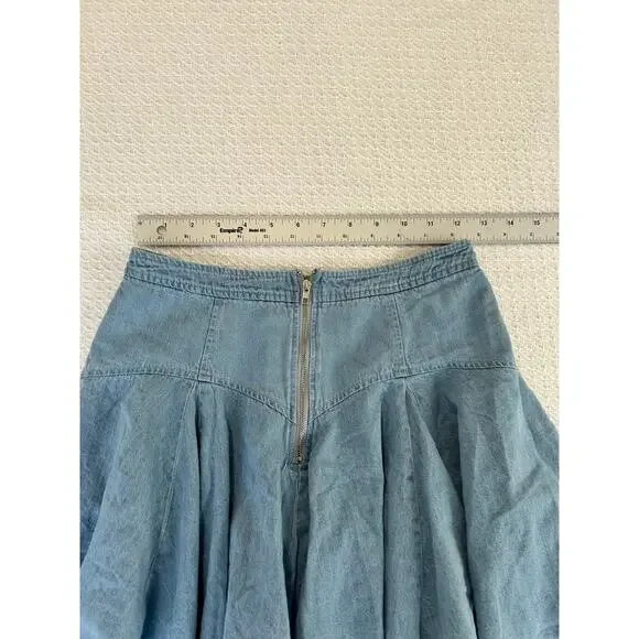 Light Wash Denim Mini Skirt by Mable Size Small - Picture 5 of 6